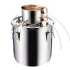 Moonshine Still 8 Gal Water Wine Alcohol Distiller Brewing Kit Stainless Steel