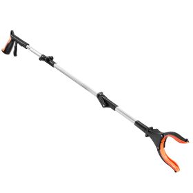 VEVOR Grabber Reacher Tool, 43" Foldable Reacher Grabber Pickup Tool with 360Â° Rotating Jaw, Magnet and LED Light