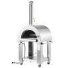 VEVOR Dual Fuel Pizza Oven Outdoor, 26 in Portable Pizza Oven, Pellet & Gas Powered Outdoor Pizza-Maker with Thickened Cordierite Pizza-Stone
