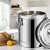 SOGA 12L Stainless Steel Insulated Stock Pot â€“ Hot & Cold Beverage Container for Tea, Coffee, Juice, or Water