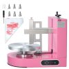 Cake Decorating Machine Cake Frosting Spreading for 6" to 14" Cake Pink