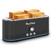 4-Slice Toaster, 7 Browning Settings, Defrost/Reheat Functions, Removable Crumb Tray, Full body Stainless Steel Housing, Anti-Fingerprint, Anti-Jam