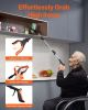 VEVOR Grabber Reacher Tool, 43" Foldable Reacher Grabber Pickup Tool with 360Â° Rotating Jaw, Magnet and LED Light