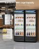 Commercial Merchandiser Refrigerator 6.9 CU.FT Glass Door Beverage Refrigerator