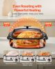 Roaster Oven, 18QT Electric Roaster Oven, 150-450Â°F Adjustable Temperature Electric Roasting Pan with Self-Basting Lid, Cool-Touch Handle