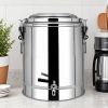 SOGA 35L Stainless Steel Stock Pot Dispenser with Tap â€“ Hot & Cold Beverage Container for Tea, Coffee, Juice, or Water