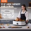 VEVOR Electric Roaster Oven, 22 QT Turkey Roaster Oven with Self-Basting Lid, 1450W Roaster Oven with Defrost & Warm Function, Adjustable Temp