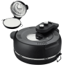 PSQL25RB 1600W Portable Pizza Machine 16 inch Electric Pizza Oven 420 Pizza oven 4 minute Pizza Knob Control Control