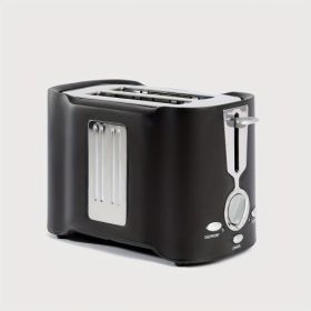 2 Slice Toaster, Quick & Even Results Every Time, Wide Slots Fit Any Size Bread Drop-Down Crumb Tray For Easy Clean Up, Stainless (Color: W13532857)